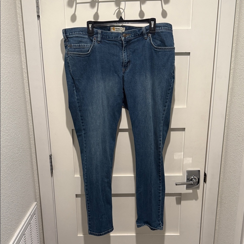 Classic Carhart Blue Denim Jeans